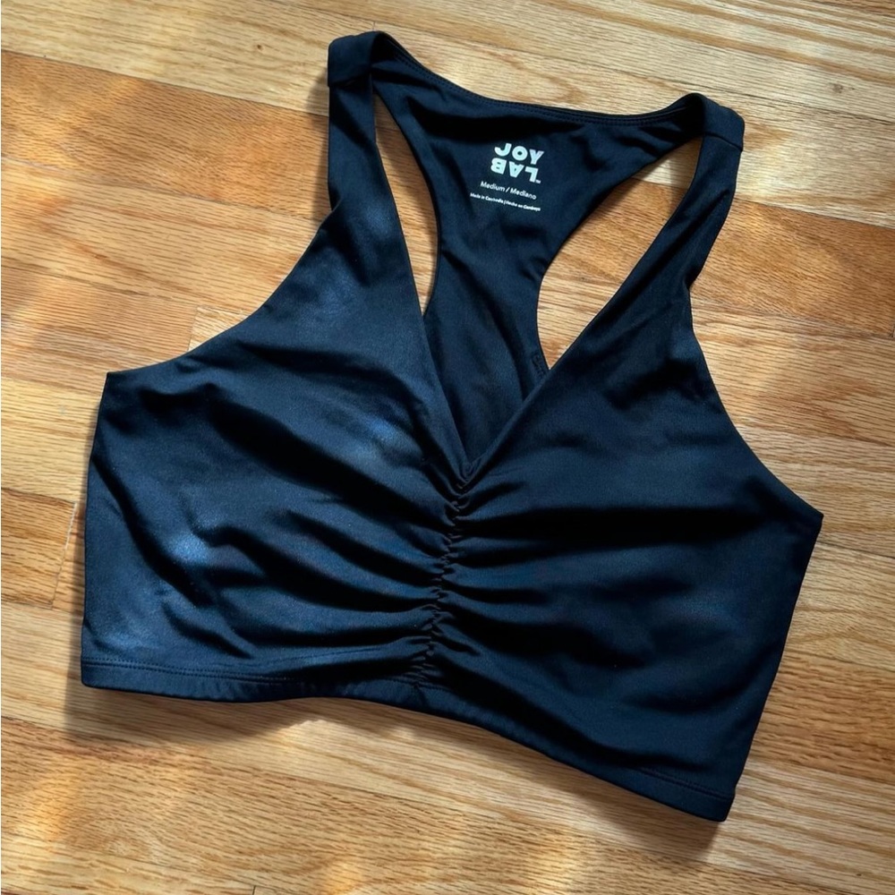 JoyLab Athletic Bra with cinch front in size medium